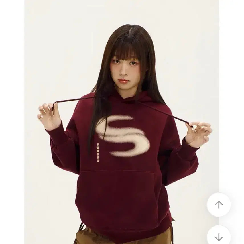 [BUNJANG] Sorano Burgundy Hoodie / 소라노 버건디 후드티
