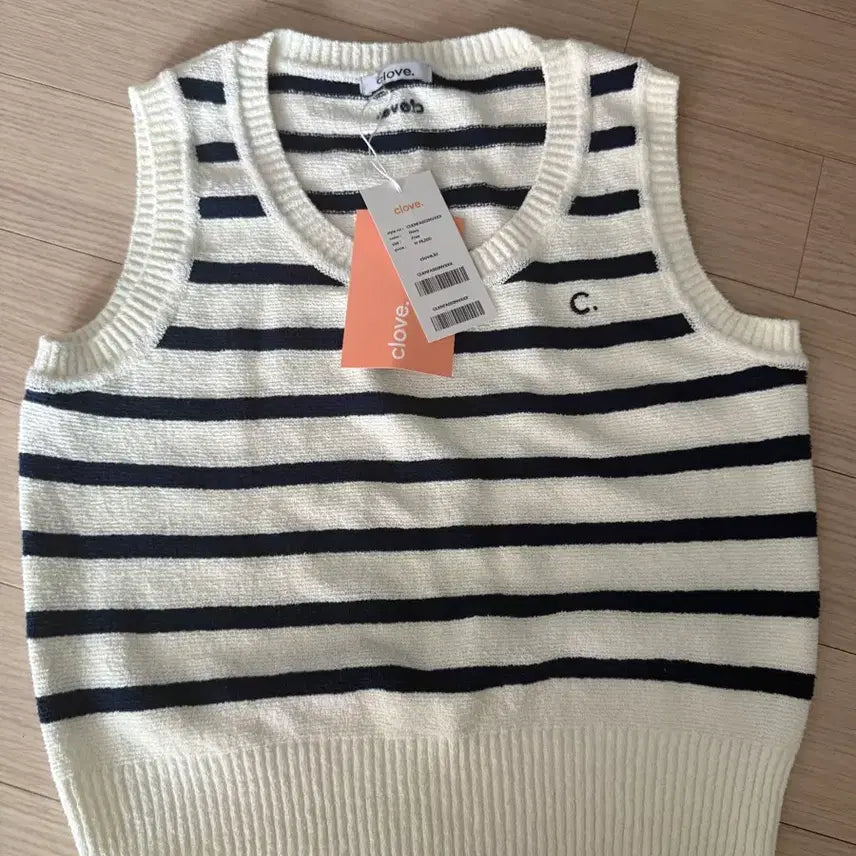 [BUNJANG] Clove Stripe Knit Vest / 클로브 스트라이프 니트 베스트