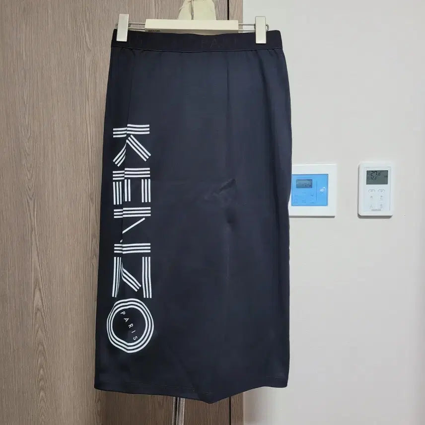 [BUNJANG] Kenzo Authentic Big Logo Long Skirt / 겐조 정품 빅로고 롱 스커트 밴딩