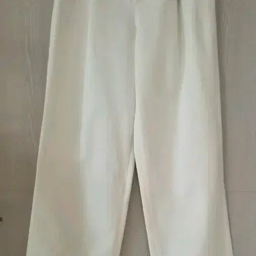 [BUNJANG] Ivory Cotton Wide Pants / 아이보리  탄탄 면 와이드 팬츠
