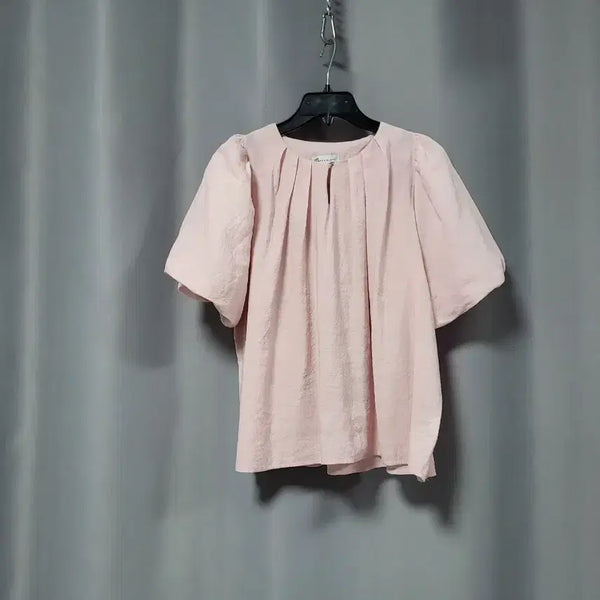 [BUNJANG] Open Closet Volume Sleeve Shirring Blouse / 오픈클로젯 볼륨소매 셔링 블라우스