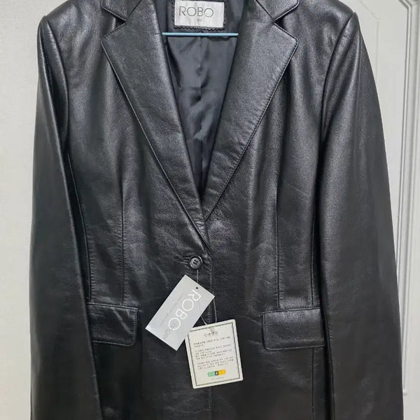 [BUNJANG] ROBO Women's Lambskin Single Button Jacket / [새제품] ROBO 로보 여성 양가죽 싱글 원버튼 자켓 55