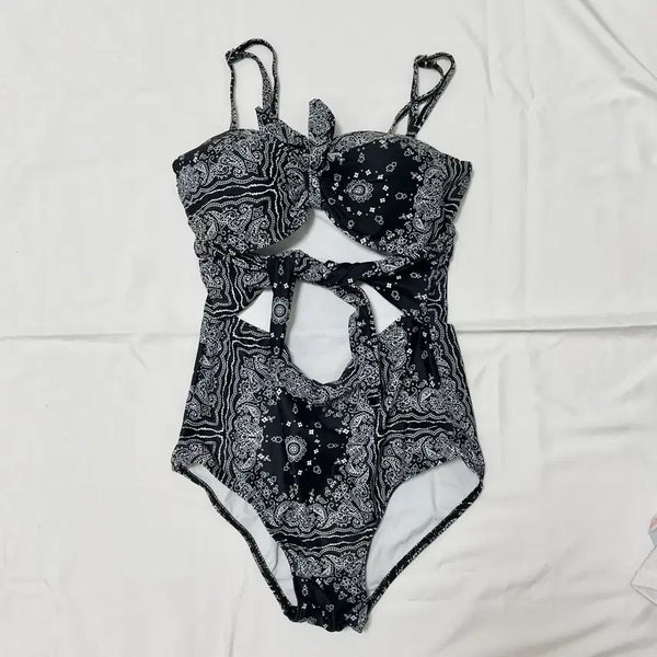 [BUNJANG] Paisley Monokini Swimsuit / 페이즐리 모노키니 수영복