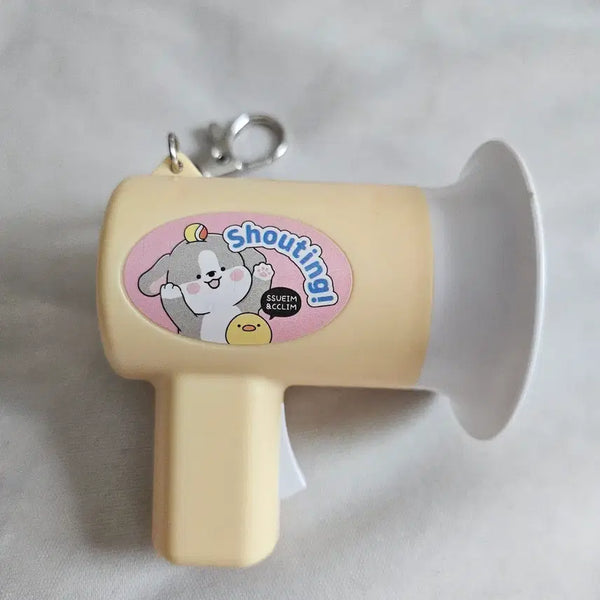 [BUNJANG] Recordable Megaphone Keychain / 녹음가능 메가폰 키링
