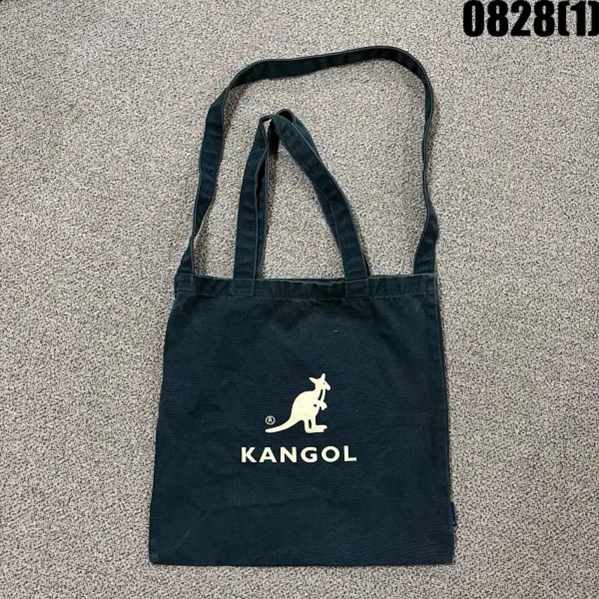 [BUNJANG] Kangol Canvas Tote Bag Black / 캉골 캔버스 토트백 블랙 0828