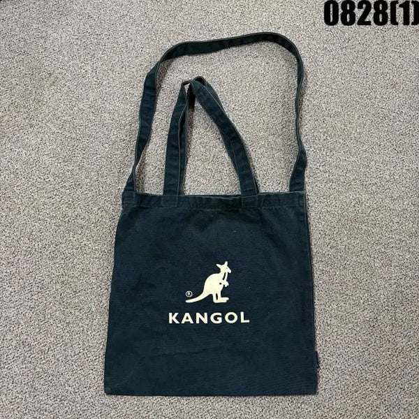 [BUNJANG] Kangol Canvas Tote Bag Black / 캉골 캔버스 토트백 블랙 0828