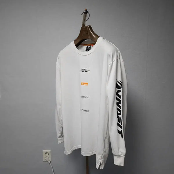 [BUNJANG] Dynafit Men's Oversized Long Sleeve T-Shirt with Side Logo / 100 ) 다이나핏 남성 사이드로고 오버핏 긴팔티