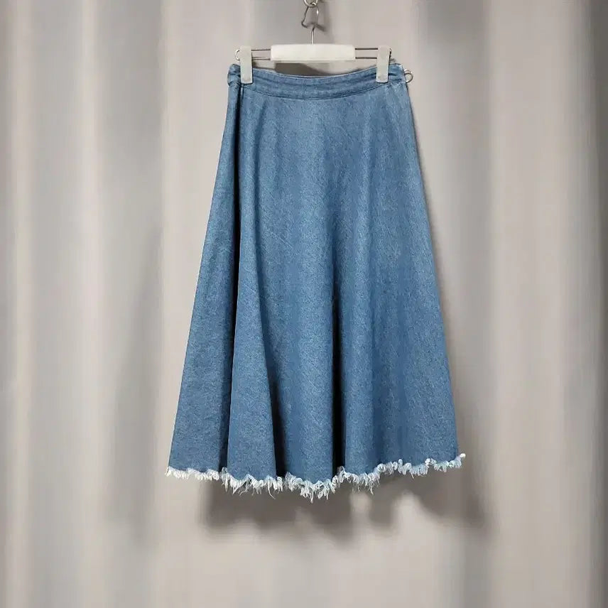 [BUNJANG] Plastic Island Denim Flare Skirt / 플라스틱아일랜드 데님 플레어 스커트