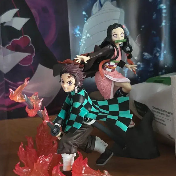 [BUNJANG] Demon Slayer Tanjiro & Nezuko Figures Bundle Set / 귀멸의 칼날 피규어 탄지로 네즈코