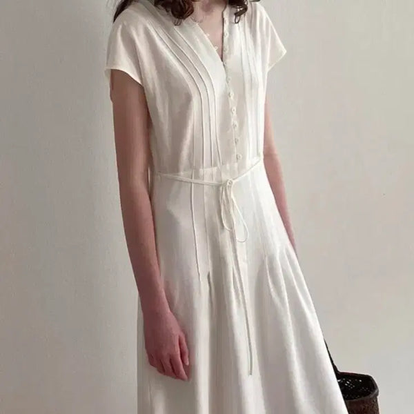 [BUNJANG] LO61 Doris Linen Dress White / lo61(엘오61) 원피스 Doris Linen Dress (화이트)