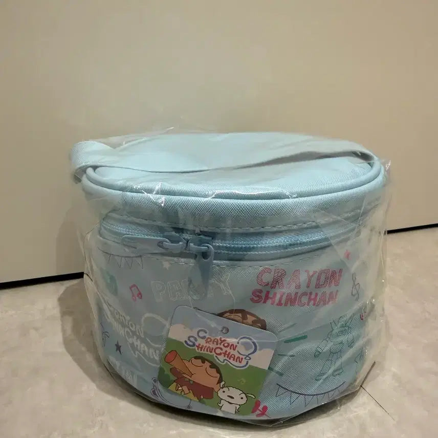 [BUNJANG] Crayon Shin-chan Round Pouch (Mint) / [새상품] 짱구는 못말려 크레용 신짱 원형 파우치 (민트)