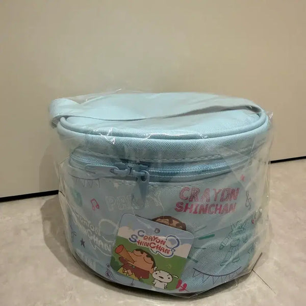 [BUNJANG] Crayon Shin-chan Round Pouch (Mint) / [새상품] 짱구는 못말려 크레용 신짱 원형 파우치 (민트)
