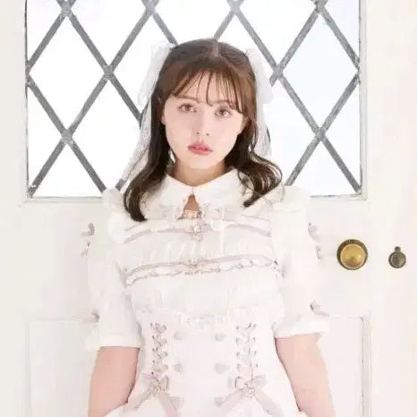 [BUNJANG] LIZLISA Corset Cut Blouse / 리즈리사 코르셋 라이크 컷 블라우스 양산형 양지뢰 로지타 마즈 시크릿허니 미셸마카롱 피움