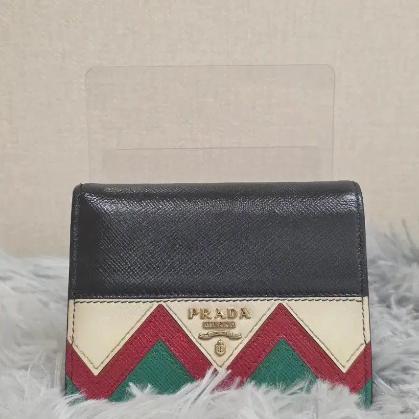 [BUNJANG] Prada Multicolor Bi-fold Wallet / 급처 !!프라다 멀티컬러 반지갑