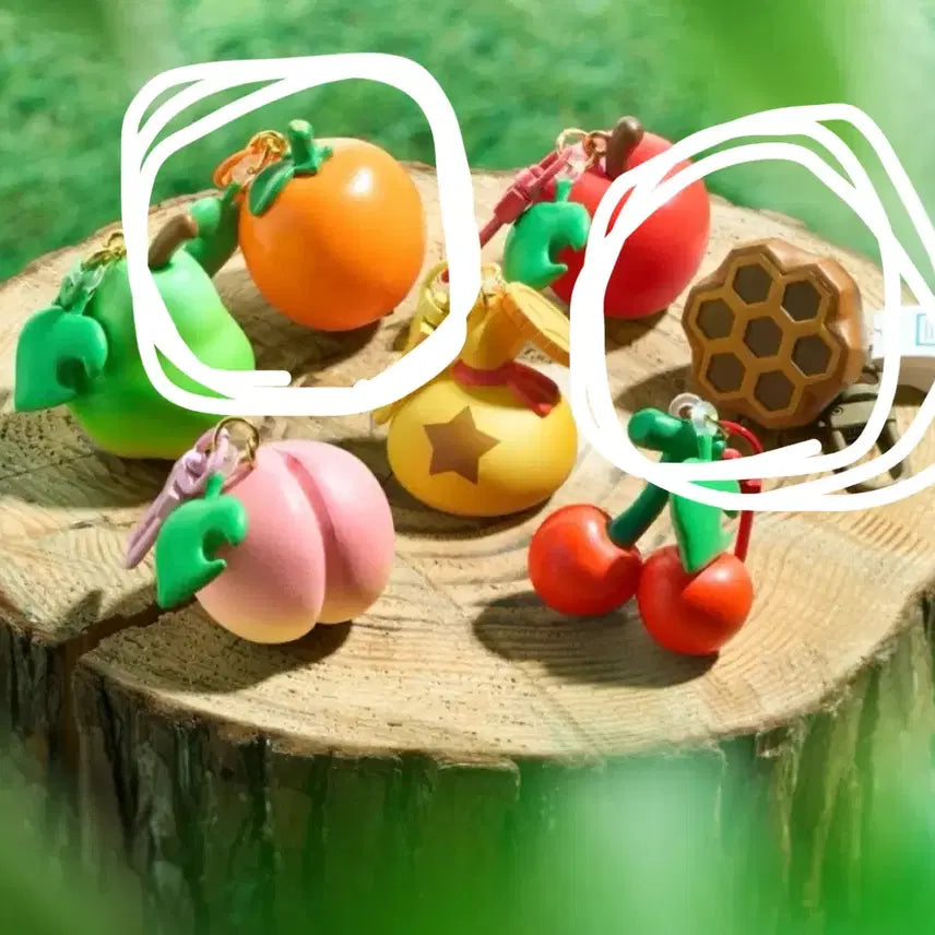 [BUNJANG] Animal Crossing Fruit Keychain Orange / 동물의 숲 과일 키링 오렌지 벌집