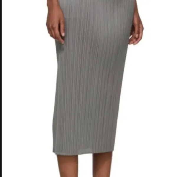 [BUNJANG] Pleats Please Basic Skirt Dark Gray / 플리츠플리즈 베이직 스커트