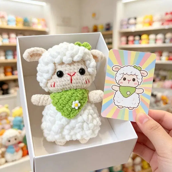 [BUNJANG] Hand-knitted Sheep Keychain Bag Charm / 손뜨개 귀여운 양 인형 뜨개 키링 가방고리 핸드메이드  코바늘