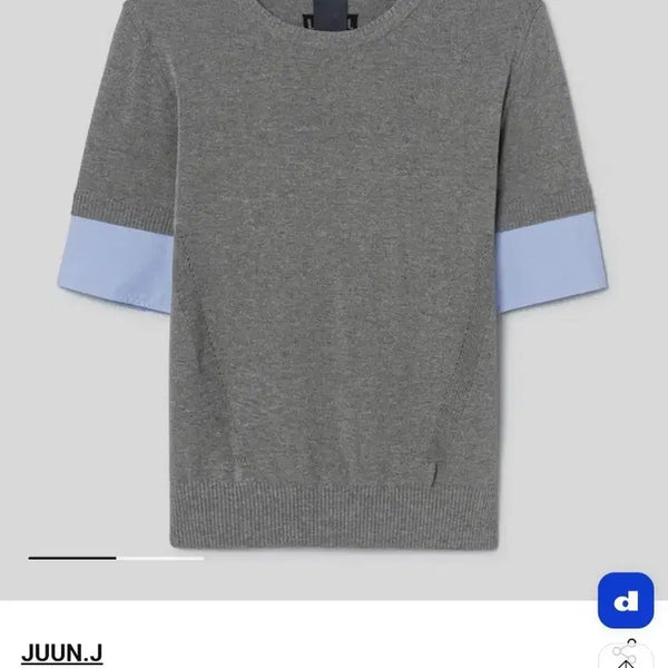 [BUNJANG] Juun.J Women's 26SS Short Sleeve Pullover Knit 38 Grey / [새상품] 준지 여성 26SS 반팔 풀오버 니트 38 그레이