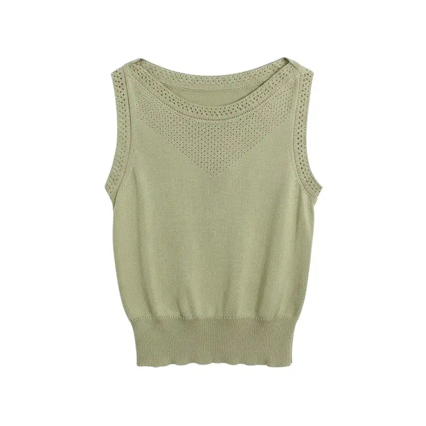 [BUNJANG] Varier Wool Blend Knit Vest / 여성66/ Varier 마 혼방 니트조끼KH 37-23