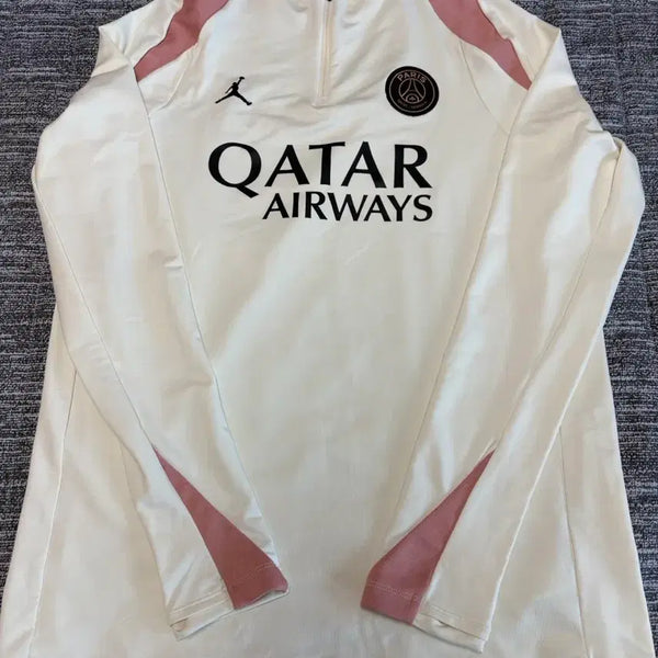 [BUNJANG] Paris Saint-Germain Pink Drill Top Training Top / (해외L) psg 파리생제르맹 핑크 드릴탑 트레이닝탑