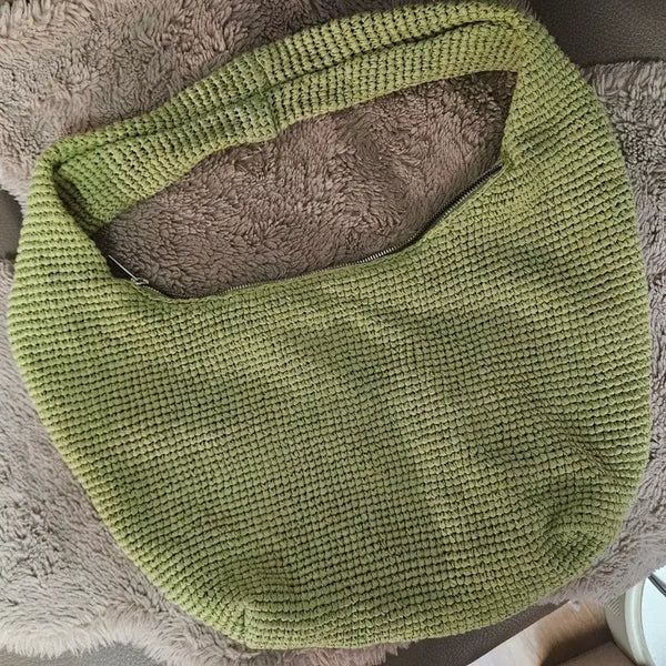 [BUNJANG] COS Rattan Shoulder Bag Green / 코스 라탄백 숄더백 그린