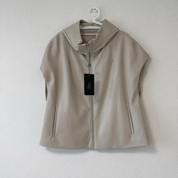 [BUNJANG] Riobel Leather Vest Ivory / [리오벨] 가죽 베스트아이보리(새상품)