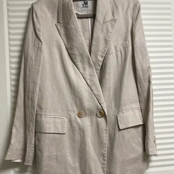 [BUNJANG] JASON WU Linen Blend Blazer / JASON WU 제이슨 우 마 100% 자켓 55