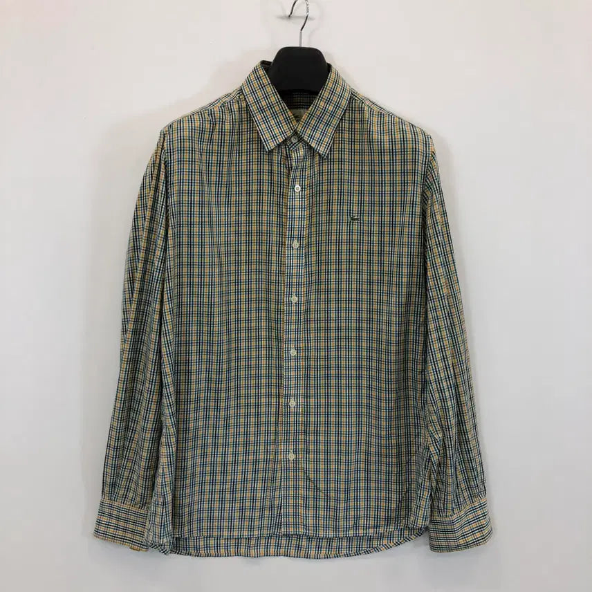 [BUNJANG] Lacoste Croc Patch Gingham Shirt Men's 105 / 라코스테 크록패치 깅엄셔츠 105
