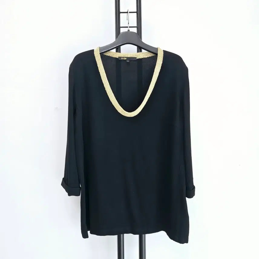 [BUNJANG] Maje Viscose 100% V-Neck Blouse / 정품 마쥬 maje 비스코스 100% 브이넥 블라우스