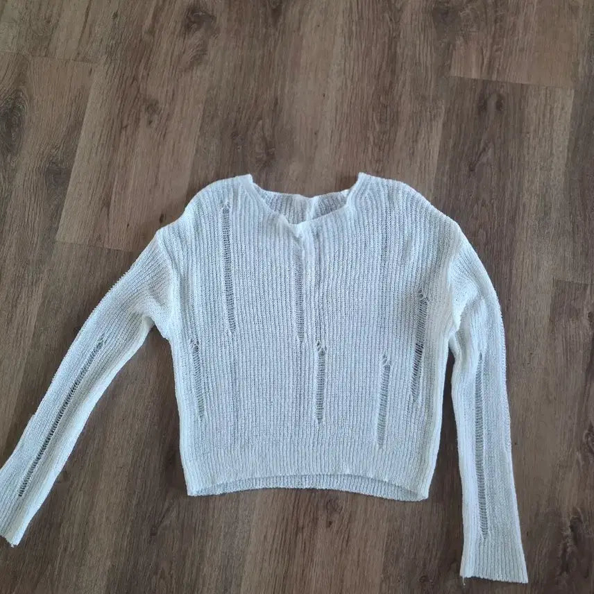 [BUNJANG] White Loose Fit Knit / 흰색  루즈핏 니트