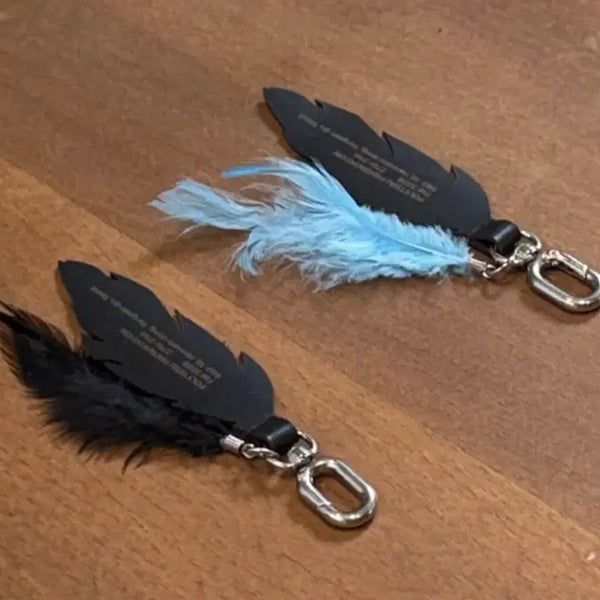 [BUNJANG] Politeru Feather Keyring Blue / 폴리테루 페더키링 블루