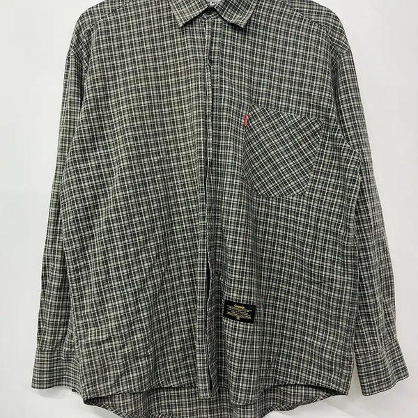 [BUNJANG] Crump Oversized Check Shirt - Size M / 크럼프 오버핏 체크셔츠 M사이즈