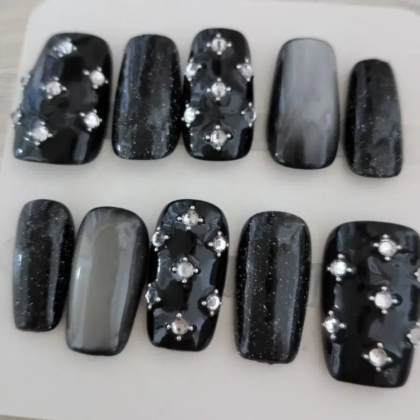 [BUNJANG] Y2K Nail Tips Set / y2k 네일팁 (클리너.스티커 포함)