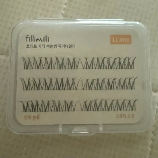[BUNJANG] Fillimilli Pure Daily Point Cluster Lashes 11mm / 필리밀리 포인트 가닥 속눈썹 퓨어데일리 11m