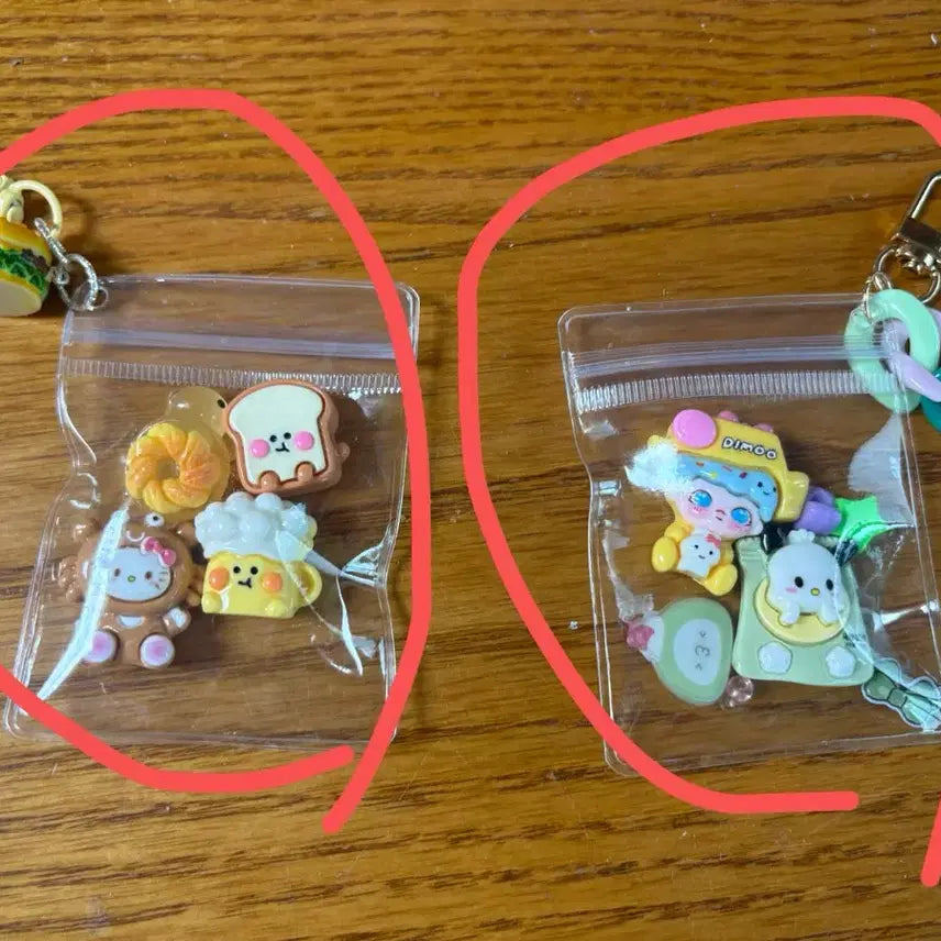 [BUNJANG] Handmade Turtle Character Keychain - Set of 4 / [핸드메이드] 거북이 캐릭터 키링 4종