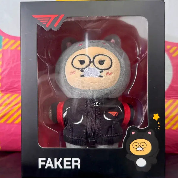 [BUNJANG] T1 x Kakao Friends Faker Backpack Keychain Plush / T1X카카오프렌즈 백팩 키링인형 페이커 FAKER