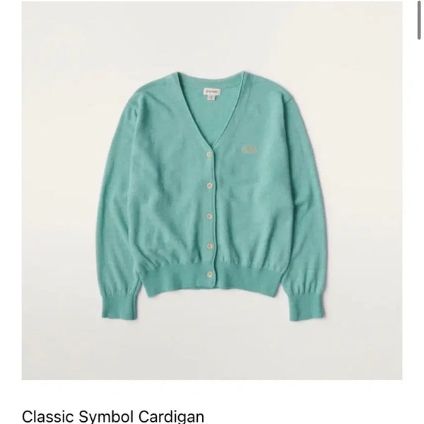 [BUNJANG] Sienne Classic Symbol Cardigan Mint L / 시엔느 클래식 심볼 가디건 민트 L