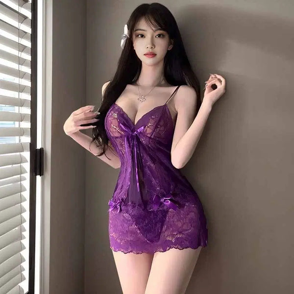 [BUNJANG] Sexy See-through Lingerie Set / 섹시 슬립 시스루 세트S88