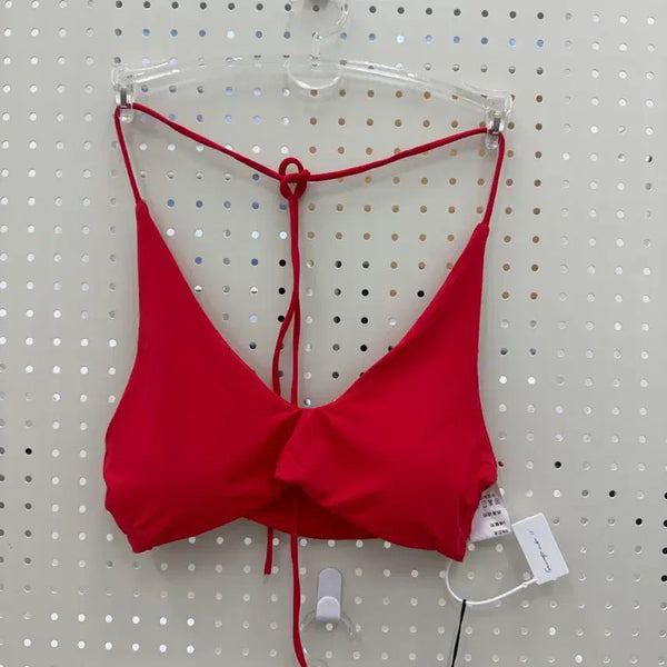 [BUNJANG] Red Halterneck Bralette (Swimwear Compatible) / [새상품] 레드 언더웨어 홀터넥 브라렛 (수영복 사용가능)