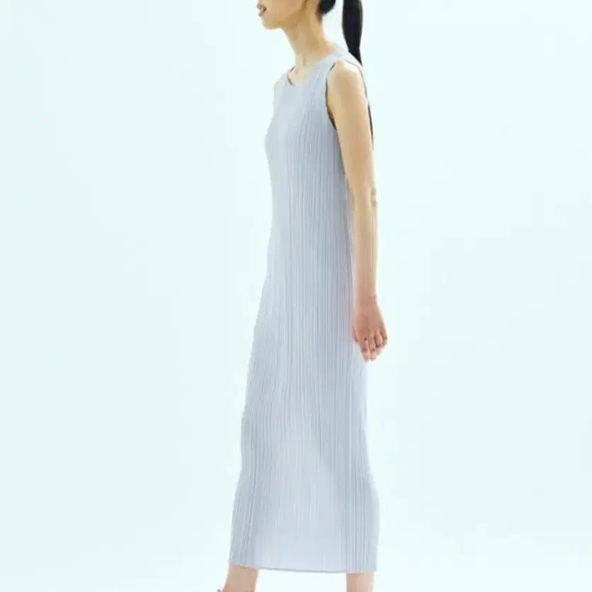 [BUNJANG] Pleats Please Basic Long Dress Size 3 Light Gray / 플리츠플리즈 베이직롱원피스 3사이즈 라이트그레이