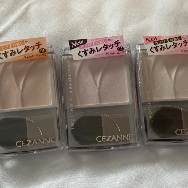 [BUNJANG] Cezanne Tone Filter Highlighter (01, 02, 03) / 세잔느 CEZANNE 톤 필터 하이라이터 01/02/03호 무펄 하이라이터