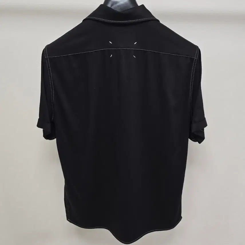 [BUNJANG] Maison Margiela Back Logo Stitch Short Sleeve Shirt Size 42 / 메종 마르지엘라 백로고 스티치 반팔 셔츠 42사이즈 판매