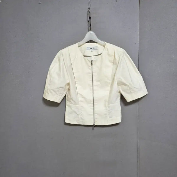 [BUNJANG] RAVE ROUND Simple Zip-Up Jacket Blouse / 레이브 라운드 심플집업 자켓 겸용 블라우스 55  n8208