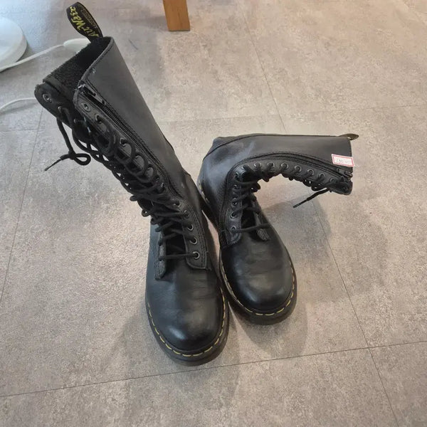 [BUNJANG] Dr. Martens 1B60 Maxine Long Leather Boots Black / 닥터마틴 1B60 맥신 블랙 롱가죽 부츠