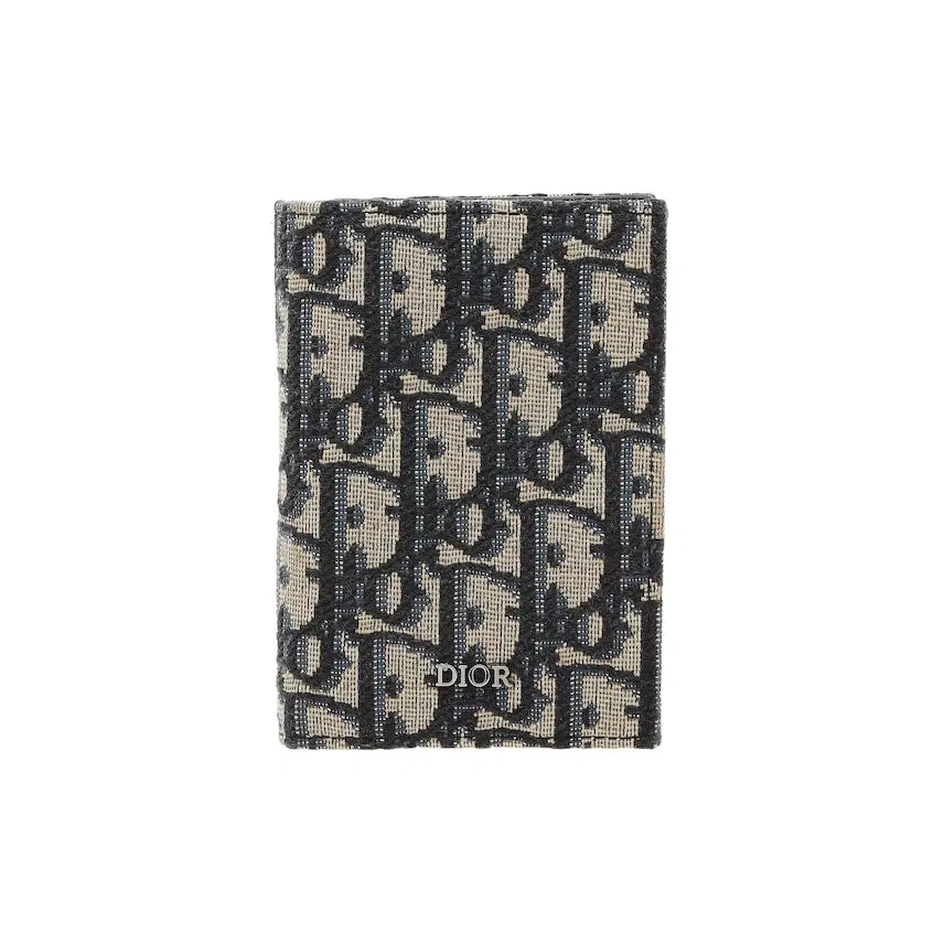[BUNJANG] Dior Oblique Jacquard Vertical Card Holder / 디올 버티컬 오블리크 자카드 카드 지갑