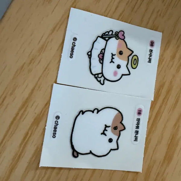 [BUNJANG] Jjonnyami Sticker Set (2 Sheets) / 쫀냐미 띠부씰 8천원