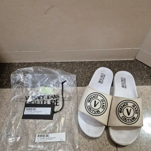 [BUNJANG] Versace Mule Slippers White Size 41 / 베르사체 뮬 슬리퍼 화이트 41