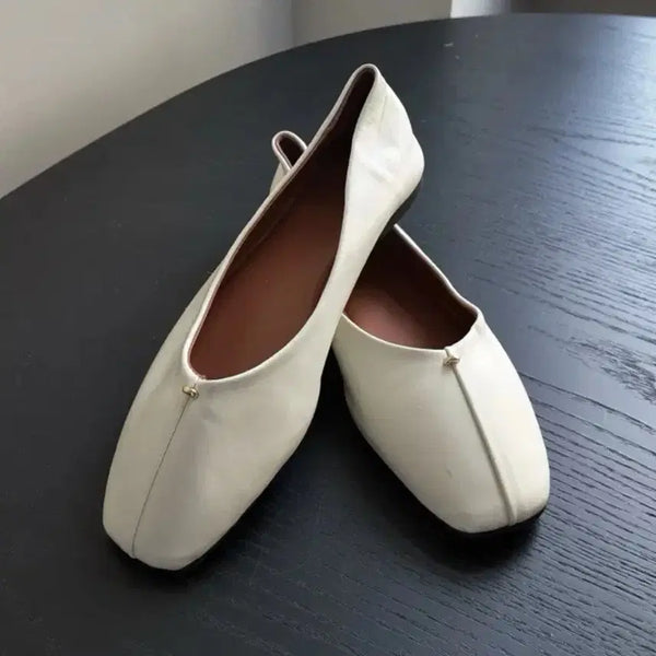 [BUNJANG] Ivory Flat Shoes (Size 39) / 플랫 슈즈 아이보리 39사이즈