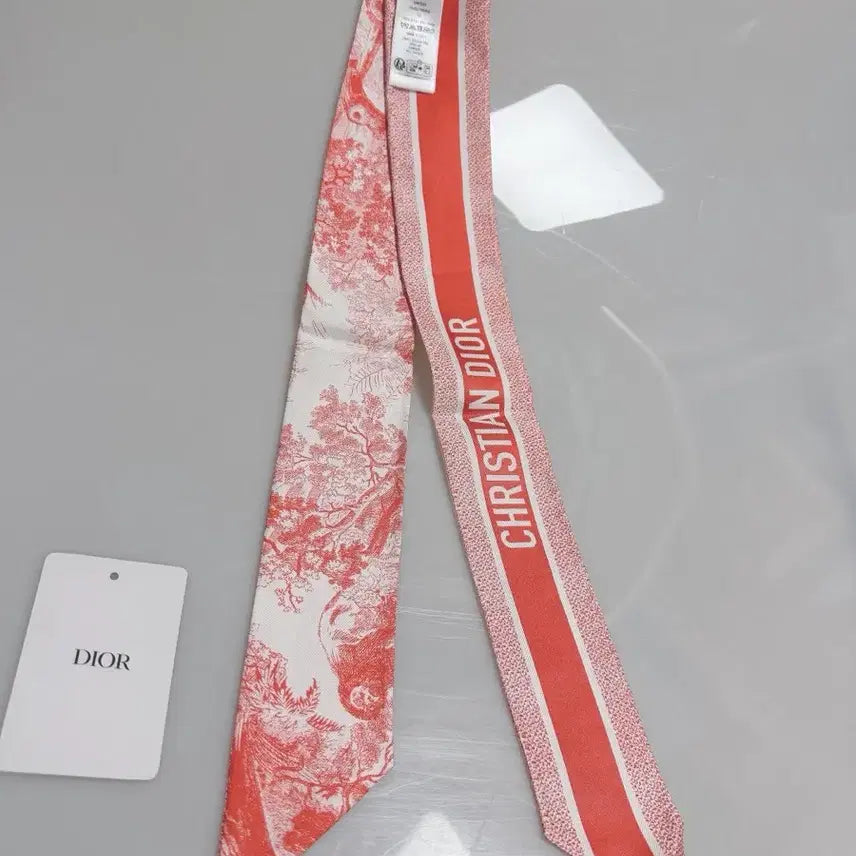 [BUNJANG] Dior Silk Twilly Mitzah Scarf Red / (정품 새상품)디올 실크 트윌리 미차 스카프 레드