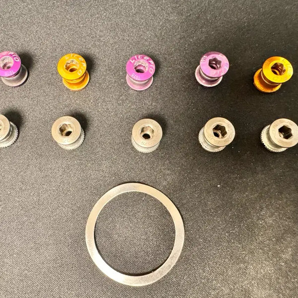 [BUNJANG] Sugino & General Chainring Bolts with Vision Wave Washers Bundle / 스기노전용 체인링볼트 일반 체인링볼트 비전전용물결와셔 일괄팝니다.
